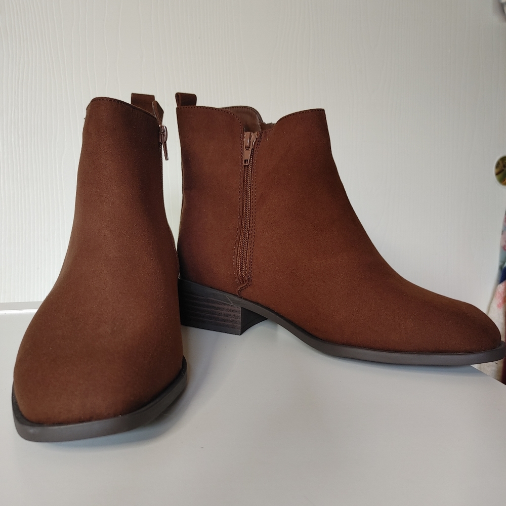Justfab Camel Brown Diya Ankle Boot